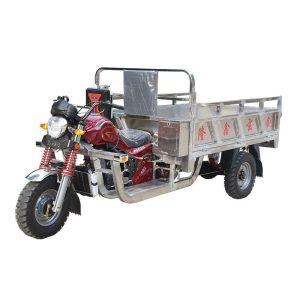 Stainless Steel Three-Wheeled Cargo Motorcycle